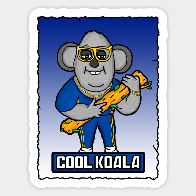 COOL KOALA Sticker by BEAVERNIGHT